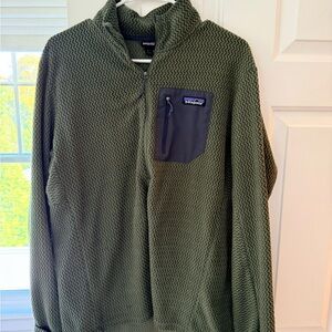 Patagonia R1 Air Olive Green Fleece